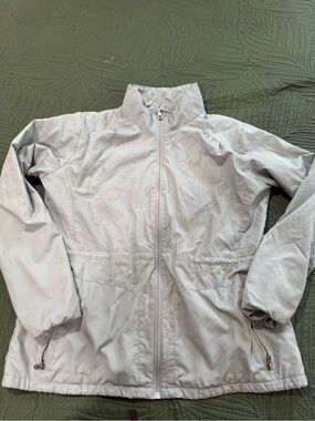 Columbia Light Gray Full-Zip Lightweight Jacket